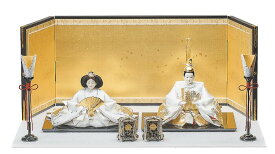 雛人形 親王平飾 田村芙紗彦作 金砂子に、煌めくおひなさま セット sh-5475 桃の節句 親王飾 コンパクト 【不鮮明な画像はご要望いただければ拡大画像を送信いたします】
