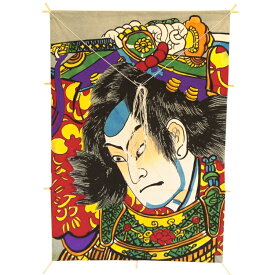 インテリア 手描き和凧 角小凧 約縦47×横33cm【ワ-7ヘ】武者絵 お正月飾り 壁掛け可・飾凧 日本の伝統
