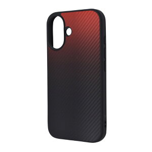 iPhone16 �P�[�X �J�[�{�����f�U�C�� �u���b�N ���b�h �O���f�[�V���� �ϏՌ� �X�}�z �J�o�[ �G�A�N�b�V���� �n�C�u���b�h iPhone 2024 6.1inch 2�� �A�C�z�� �A�C�t�H��maru INQ-P46K5TB-CBBR