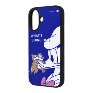 iPhone16 ケース ディズニー ドナルド チップ デール キャラクター グッズ 衝撃吸収 ハイブリッド 保護 スマホ カバー ハード iPhone 2024 6.1inch 2眼 アイホン アイフォン maru IQ-DP46K4TB-CD5