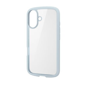 �G���R�� iPhone16 �P�[�X �n�C�u���b�h �Ռ��z�� �y�� ���^ �J��������ی� �X�g���b�v�z�[���t TOUGH SLIM LITE ���C�g�u���[ PM-A24ATSLFCBU