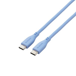 USB Type C P[u ( ^Cv C to C ) 1m PD 60W fɂ VRf 炩 y iPhone Android iPad  Type-C @Ή z [jXu[ MPA-CCSS10BU GR ELECOM