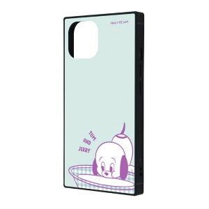 iPhone15 iPhone14 iPhone13 ケース トムとジェリー 子犬 キャラクター グッズ 耐衝撃 スマホ カバー エアクッション ハイブリッド スクエア 角 シルエット フォルム iPhone アイフォン アイホン KAKU IC-