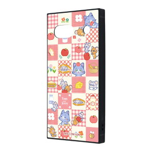 GooglePixel7a ケース トムとジェリー とむとじぇりーごっこ チェック キャラクター グッズ 耐衝撃 スマホ カバー エアクッション ハイブリッド スクエア 角 シルエット フォルム Google Pixel 7a グ