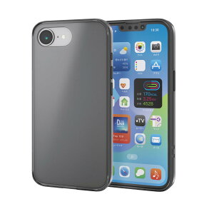 �G���R�� iPhone 16e �n�C�u���b�h�P�[�X �}�b�g�u���b�N(���o�[�R�[�g) ���^���X�e�b�J�[�t PM-A25SHVCKBK