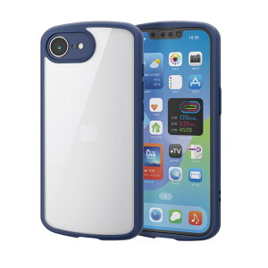 �G���R�� iPhone 16e TOUGH SLIM LITE �P�[�X �t���[���J���[ �Ɍ� ���^���X�e�b�J�[�t PM-A25STSLFCKNV