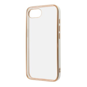 iPhone 17e 16e �P�[�X �N���A �z���C�g �S�[���h ���^���b�N �J���t�� �t���[�� �o���p�[ ���炫�� ���� �Ռ��z�� �V���v�� �X�}�z �J�o�[ �n�C�u���b�h iPhone �A�C�t�H�� �A�C�z�� 2025 2�� SE4 ��