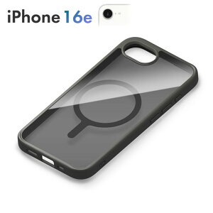 iPhone16e �N���A �u���b�N �P�[�X ������ magsafe �}�O�Z�[�t �Ή��n�C�u���b�h�P�[�X �N���A�u���b�N PG-25KMH01BK