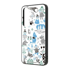 GalaxyS25 ケース ムーミン リトルミイ イラスト パターン 2 キャラクター グッズ 耐衝撃 スマホ カバー エアクッション ハイブリッド Galaxy S25 ギャラクシー SC-51F maru IQ-AGS25K4TB-MT014