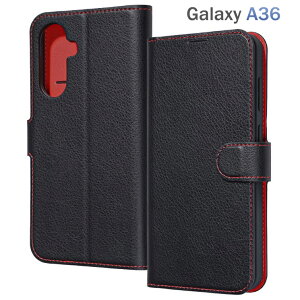 GalaxyA36 5G �P�[�X �蒠�^ �u���b�N ���b�h �ϏՌ� ���ɋ��� ��� ��v ���� �V���v�� �J�[�h ���[ �|�P�b�g �X�g���b�v�z�[�� �t �X�^���h �@�\ �}�O�l�b�g �x���g Galaxy A36 5G �M�����N�V�[ SC-54