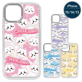 ちいかわ iPhone15 iPhone14 iPhone13 ケース クリア ハチワレ うさぎ モモンガ キャラクター グッズ スマホ カバー カメラフレーム インナーシート付仕様 iPhone 15 14 13 2眼 アイホン アイフォン CameraFrame CK-84