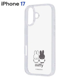 iPhone17 ケース ミッフィー メラニー クリア キャラクター グッズ 透明 耐衝撃 スマホ カバー ハイブリッド iPhone 2025 6.3inch 2眼 アイホン アイフォン RC-BP52UC4-MFM