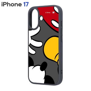 iPhone17 �P�[�X �f�B�Y�j�[ �~�b�L�[�}�E�X �J���[ �O���[ �L�����N�^�[ �O�b�Y �Ռ��z�� �n�C�u���b�h �ی� �X�}�z �J�o�[ �n�[�h iPhone 2025 6.3inch 2�� �A�C�z�� �A�C�t�H�� maru IQ-DP52K4TB-MK26