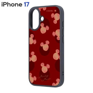 iPhone17 �P�[�X �f�B�Y�j�[ �~�b�L�[�}�E�X ���b�h �h�b�g �L�����N�^�[ �O�b�Y �ϏՌ� �X�}�z �J�o�[ �G�A�N�b�V���� �n�C�u���b�h iPhone 2025 6.3inch 2�� �A�C�z�� �A�C�t�H�� maru IQ-DP52K4TB-MK43