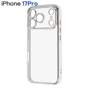 iPhone17Pro �P�[�X �N���A �V���o�[ ���^���b�N �t���[�� ���� �Ռ��z�� �V���v�� ���n �J���� �ی� �X�}�z �J�o�[ �\�t�g TPU iPhone 2025 6.3inch 3�� �A�C�z�� �A�C�t�H�� �����݌v RT-P53PFC2-SVM
