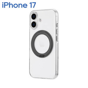 iPhone17 �P�[�X �X�}�z�X�^���h�t�� �}�O�l�b�g�����O �N���A ���� �u���b�N 360�x��] �������n�[�h�P�[�X MASTER CLEAR mag swing LN-IM25MCMSBK
