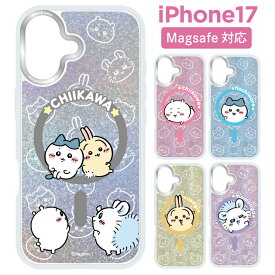 ちいかわ iPhone17 ケース クリア magsafe ハチワレ うさぎ キャラクター グッズ スマホ カバー カメラフレーム インナーシート付仕様 iPhone 2025 6.3inch 2眼 アイホン アイフォン 磁石 マグセーフ CameraFrame CK-103