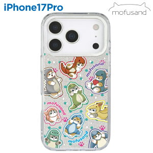 tTh iPhone17Pro P[X NA mofusand LN^[ ObY X}z Jo[ Jt[ Ci[V[gtdl iPhone 2025 6.3inch 3 ACz ACtH CameraFrame MOFU-102A