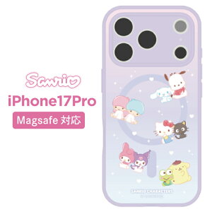 �T�����I iPhone17Pro �P�[�X �N���A ������ magsafe �n���[�L�e�B �N���~ �}�C�����f�B �L�����N�^�[ �O�b�Y �X�}�z �J�o�[ �G�A�N�b�V���� �n�C�u���b�h �ϏՌ� iPhone 2025 6.3inch 3�� �A�C�z�� �A�C