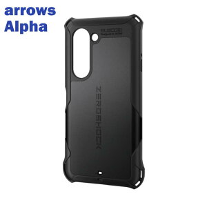 �G���R�� arrows Alpha ( F-51F ) �P�[�X �n�C�u���b�h �Ռ��z�� �J���������Y�ی�݌v �X�g���b�v�z�[���t ZEROSHOCK �u���b�N PM-F251ZEROBK