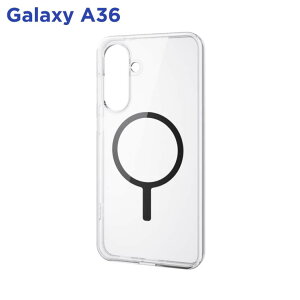 �G���R�� Galaxy A36 5G ( SC-54F ) �P�[�X �n�C�u���b�h �Ռ��z�� MagSafe�A�N�Z�T���Ή� �X�g���b�v�z�[���t MAGKEEP �u���b�N PM-G254MAG02BK