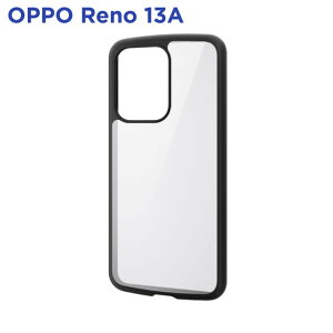 �G���R�� OPPO Reno13 A �P�[�X �n�C�u���b�h �Ռ��z�� �y�� ���^ �J���������Y�ی�݌v �X�g���b�v�z�[���t �X�g���b�v�z�[���V�[�g�t TOUGH SLIM LITE �u���b�N PM-O251TSLFCBK