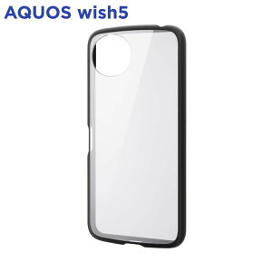 �G���R�� AQUOS wish5 ( SH-52F ) �P�[�X �n�C�u���b�h �Ռ��z�� �y�� ���^ �J���������Y�ی�݌v �X�g���b�v�z�[���t �X�g���b�v�z�[���V�[�g�t �u���b�N PM-S251TSLFCBK