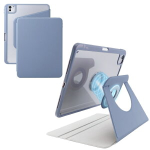 �G���R�� iPad Pro �P�[�X 11�C���` ( M4 ) �}�O�l�b�g���E�t���b�v 360�x��] Apple Pencil���[ 2�i�K�p�x���� �X�^���h �I�[�g�X���[�v�@�\ �w�ʃN���A �u���[�O���[ TB-A25PMMG360BG