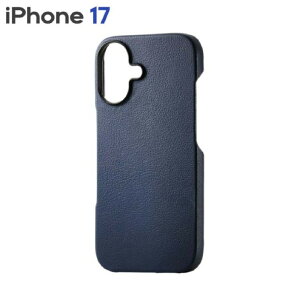 �G���R�� iPhone17 �P�[�X �\�t�g���U�[ �J�o�[ ���y�� ���^ �l�C�r�[ PM-A25APLONV