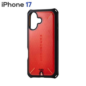 �G���R�� iPhone17 �P�[�X �n�C�u���b�h �J�o�[ D3O(R) ���Ռ��ی� �X�g���b�v�z�[���t �t�B�����t ZEROSHOCK ���b�h PM-A25AZEROD3RD