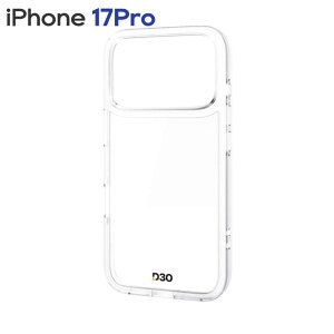 エレコム iPhone17Pro ケース ハイブリッド カバー D3O(R) 超衝撃保護 磁気吸着対応メタルステッカー付 ストラップホール付 クリア PM-A25CD3OTCR