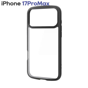 �G���R�� iPhone17ProMax �P�[�X �n�C�u���b�h �J�o�[ �Ռ��z�� �y�� ���^ ���C�z���Ή����^���X�e�b�J�[�t �X�g���b�v�z�[���t �X�g���b�v�z�[���V�[�g�t TOUGH SLIM LITE �u���b�N PM-A25DTSLFCBK