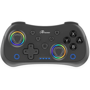 Switch2 PC�p �R���g���[���[ mini �~�j �R���p�N�g �y�� �u���b�N �z���C�g ���� �L�� ���p ANS-SW200 BK WH �A���T�[ ANSWER