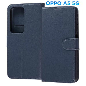 OppoA5 5G �P�[�X �蒠�^ �_�[�N �l�C�r�[ �ϏՌ� �V���v�� �J�[�h ���[ �|�P�b�g �X�g���b�v�z�[�� �t �X�^���h �@�\ �}�O�l�b�g �x���g OPPO A5 �I�b�| RT-OPA5ELC1-DN