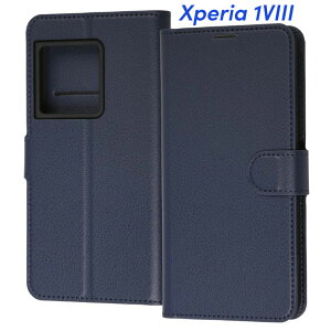 Xperia1VIII �P�[�X �蒠�^ �_�[�N �l�C�r�[ �ϏՌ� �V���v�� �J�[�h ���[ �|�P�b�g �X�^���h �@�\ �}�O�l�b�g �x���g Xperia �G�N�X�y���A SO-51G RT-RXP26H1ELC1-DN