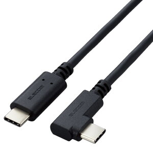 �y7/26 1:59�܂� �G���g���[�Ń|�C���g10�{�z�G���R�� USB-C �P�[�u�� L���R�l�N�^ 0.5m PD60W �}���[�d �_�炩�����񂵂₷�� USB2.0 480Mbps �u���b�N U2C-CCLY05NBK