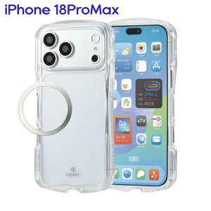 �G���R�� iPhone 18 Pro Max �P�[�X �n�C�u���b�h �Ռ��z�� ���C�����X�[�d�� ���͑����Ή����^�������O�t �X�g���b�v�z�[���V�[�g�t Grippy �Ɍ��ی� �N���A PM-A26DGRPAKCR