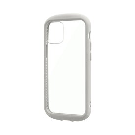 iPhone 12 mini 耐衝撃ハイブリッドケース PALLET CLEAR Flat ライトグレー iPhone 12 mini MSソリューションズ