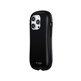 iPhone14Pro ケース ソリッド ブラック 「 ショルダー ストラップ 対応 シート付き 」 耐衝撃 ハイブリッド カメラ保護 ストラップホール シンプル オシャレ ViAMO personal