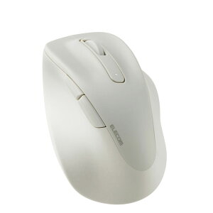 ワイヤレス マウス 静音 無線 2.4GHz 5ボタン Mサイズ 右手専用 【 Windows 11 10 mac Chrome 対応 】 抗菌 EX-G ホワイト エレコム ELECOM