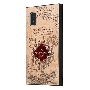 AQUOSwish3 ケース ハリーポッター 忍びの地図 ハリポタ スマホ カバー キャラクター グッズ アクオス ウィッシュ 耐衝撃 頑丈 ハイブリッド ストラップホール Harry Potter KAKU スクエア SH-53D