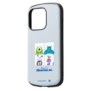 iPhone15Pro ケース ディズニー モンスターズインク キャラクター グッズ マイク サリー ブー ランドール ボッグス 集合 耐衝撃 ハイブリッド 保護 スマホ カバー ハード アイフォン アイホン MiA