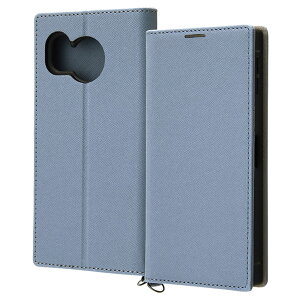 AQUOSsense8 手帳型 ケース ブルー 青 マグネット不使用 カバー PU レザー 耐衝撃 カード 収納 ポケット ストラップホール 付 スタンド機能付き シンプル 無地 SH-54D SHG11 AQUOS sense8 SHARP シャープ KAK