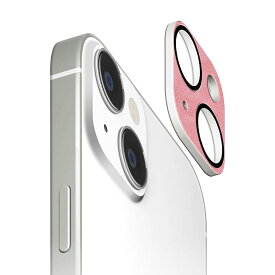 iPhone15 iPhone15Plus カメラ フル プロテクター PVC レザー ガラス フィルム ダスティ ピンク 10H 保護 レンズ 背面カメラ 一体型 タイプ 簡単 貼付け PG-23ACLG21PK