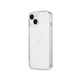 iPhone15 iPhone14 ケース クリア 透明 ストラップホルダー 付 耐衝撃 MILスペック 10H マット さらさら 指紋防止 ガラス ハイブリッド 無地 保護 スマホ カバー シンプル アイフォン アイホン 2023 2022 6.1inch 2眼 UTILO Glass Mat LN-IM23CGSCLM