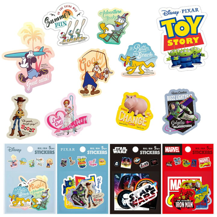 楽天市場】ディズニー ステッカー シール キャラクター グッズ 5 