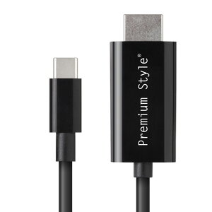 �X�}�z �e���r �P�[�u�� USB TYPE-C HDMI �~���[�����O 3m 300cm �u���b�N PGA PG-SUCTV3MBK