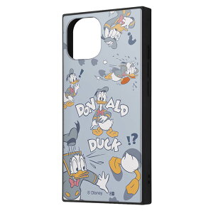 iPhone15 iPhone14 iPhone13 ケース ディズニー ドナルド いろんなドナルド 総柄 キャラクター グッズ 耐衝撃 スマホ カバー エアクッション ハイブリッド スクエア 角 シルエット フォルム アイフォ