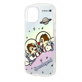 iPhone15 iPhone14 iPhone13 ケース ディズニー チップ デール オーロラ クリア 透明 宇宙 遊泳 イラストキャラクター グッズ 保護 耐衝撃 スマホ カバー TPU ソフト アイフォン アイホン PIKATEL ぴかてる DT-DP41TC14-CD10