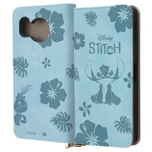 AQUOSsense8 手帳型 ケース スティッチ ブルー キャラクター グッズ PU レザー 耐衝撃 カード 収納 ポケット ストラップホール 付 スタンド機能付き ムラ染め モノトーン Raffine SH-54D SHG11 AQUOS sense8